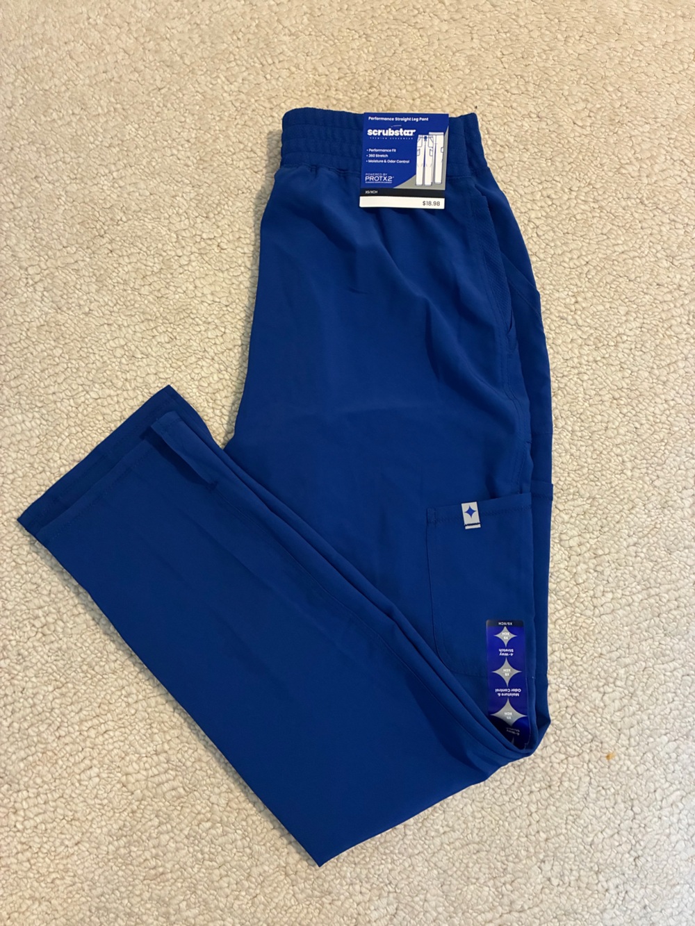 XS Scrubstar Jogger Scrub Pants - Blue